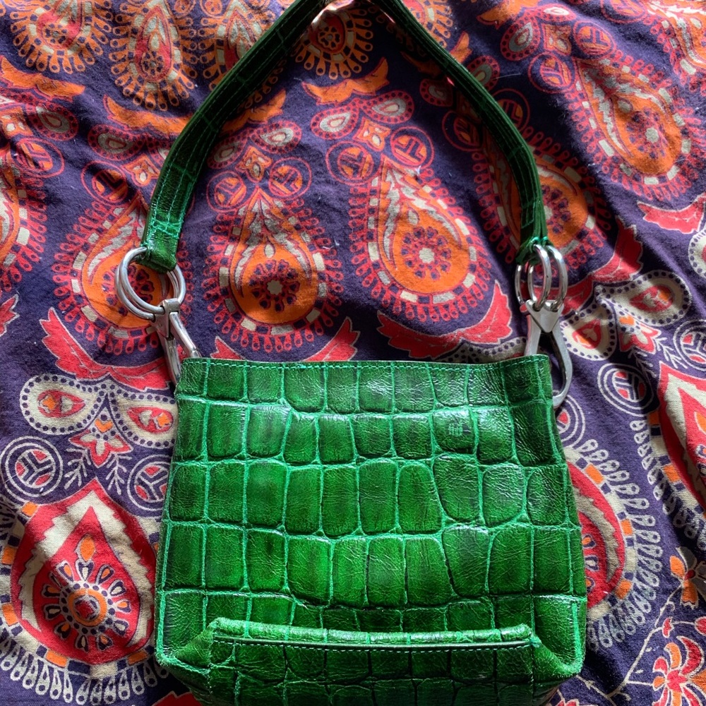 Tess Loriani Milano Green Handbag Purse